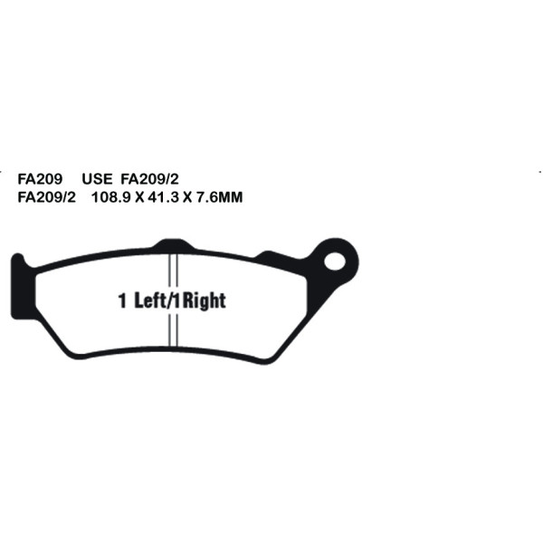 EBC EBC Brake Pads FA209/2HH